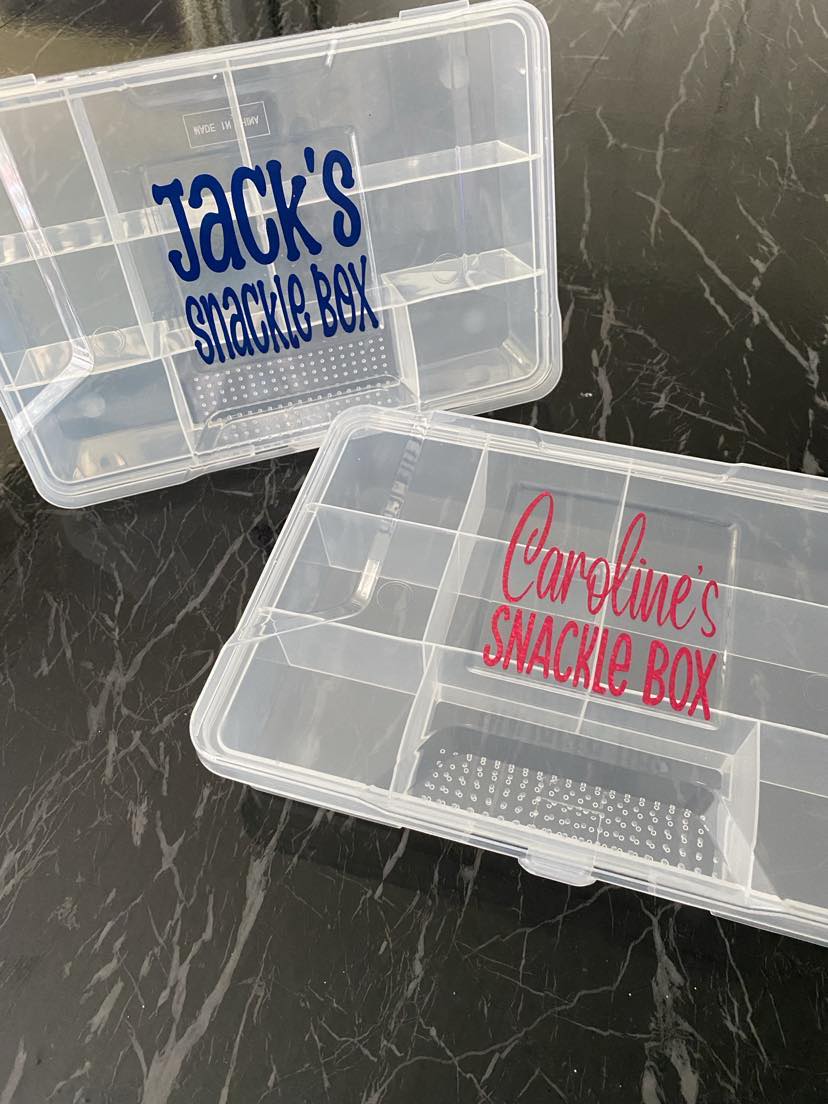 *SNACKLE BOX* - Personalized compartmented snack container