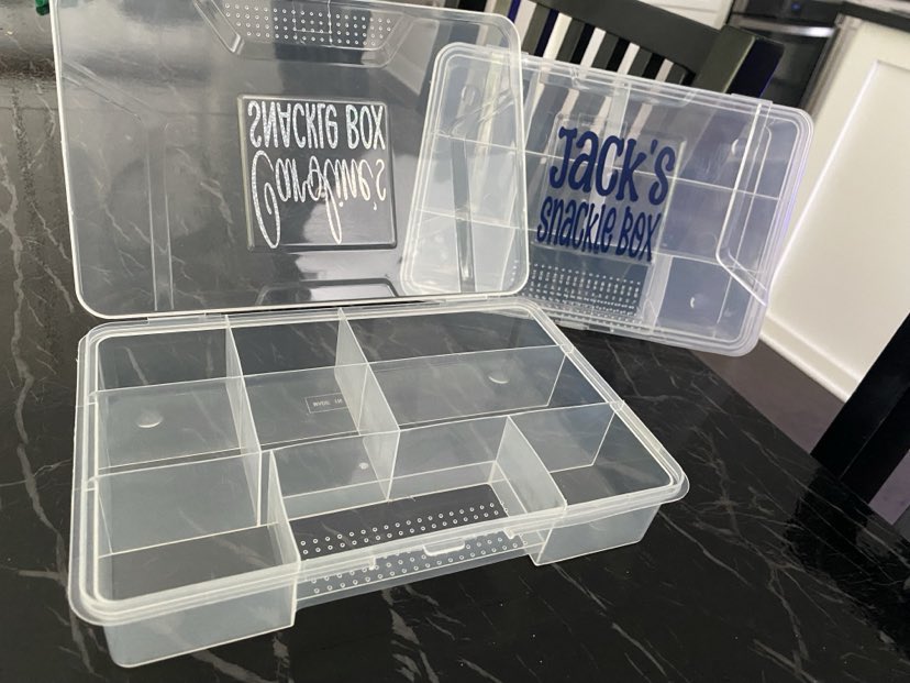 *SNACKLE BOX* - Personalized compartmented snack container