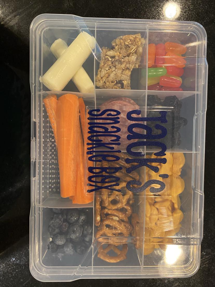 *SNACKLE BOX* - Personalized compartmented snack container