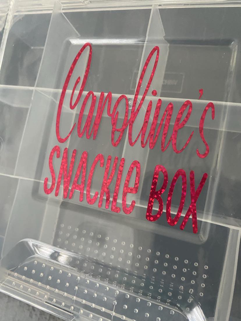 *SNACKLE BOX* - Personalized compartmented snack container