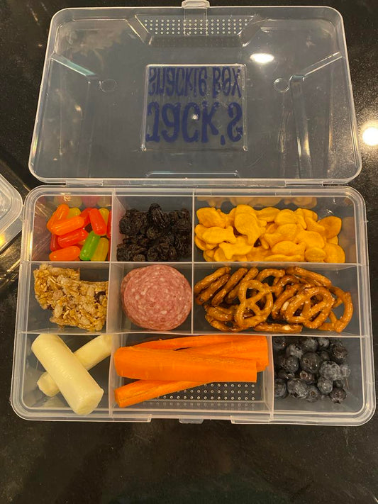 *SNACKLE BOX* - Personalized compartmented snack container