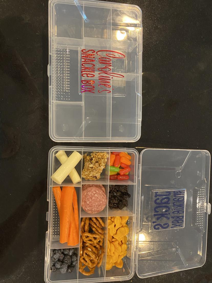 *SNACKLE BOX* - Personalized compartmented snack container