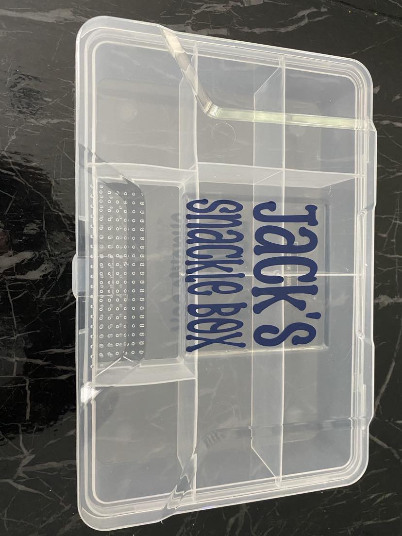 *SNACKLE BOX* - Personalized compartmented snack container