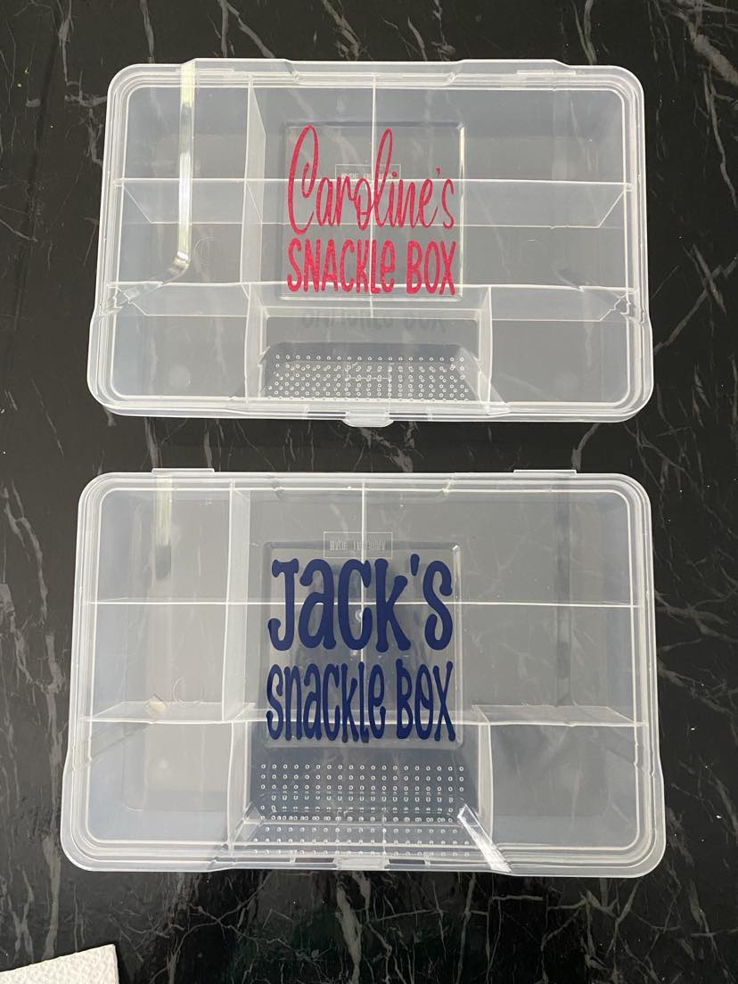 *SNACKLE BOX* - Personalized compartmented snack container