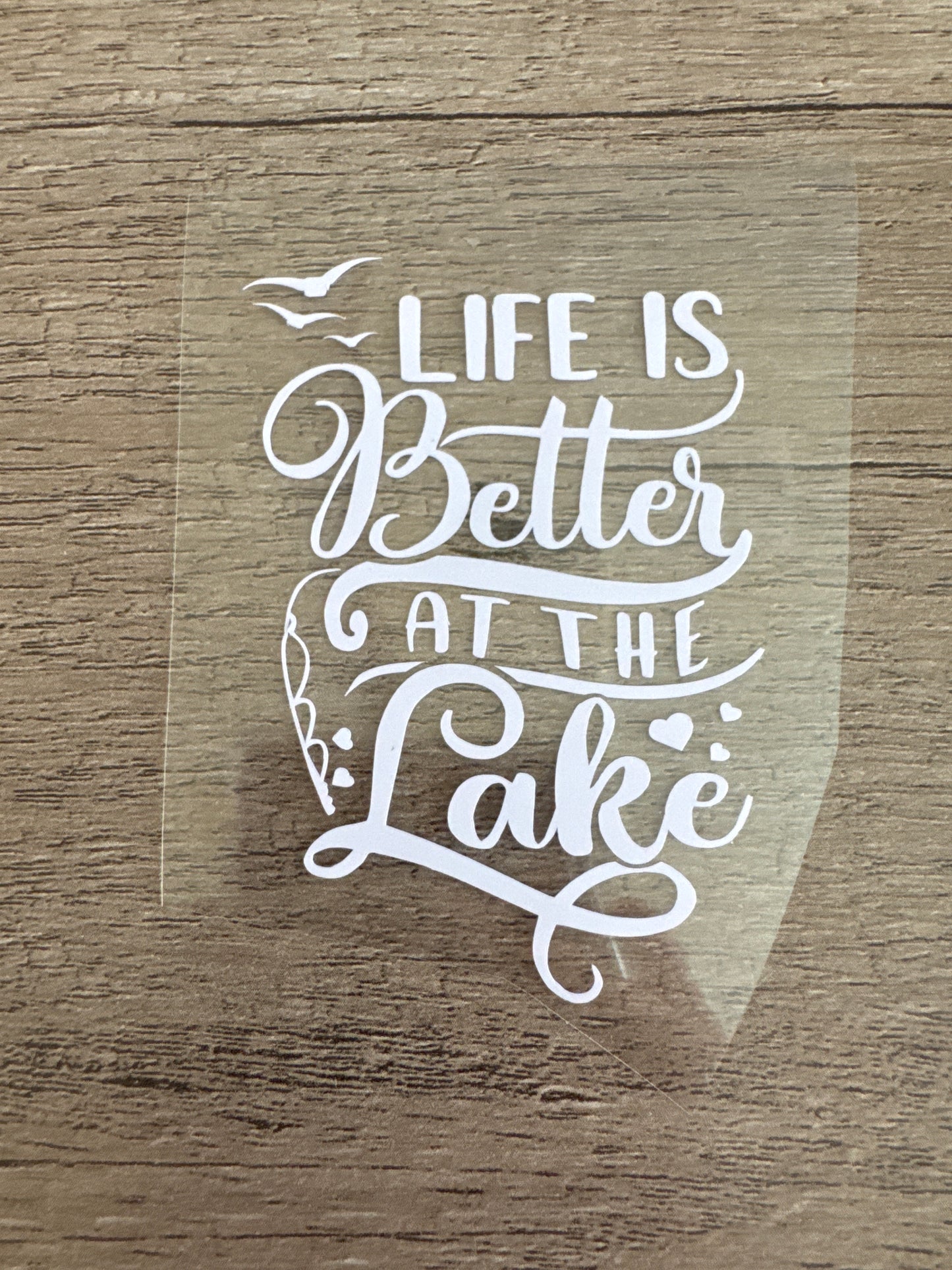 Life is Better at the Lake, Fishing Decal, Vinyl Decal, Any Size & Color