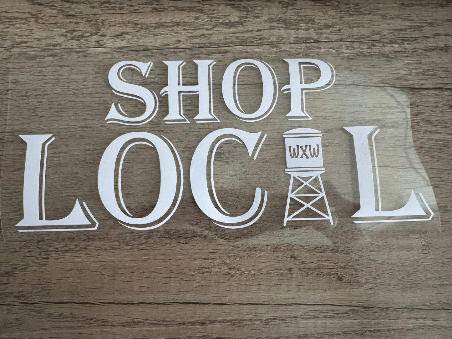 Shop Local Vinyl Decal - Waxhaw NC - Water Tower - Decal