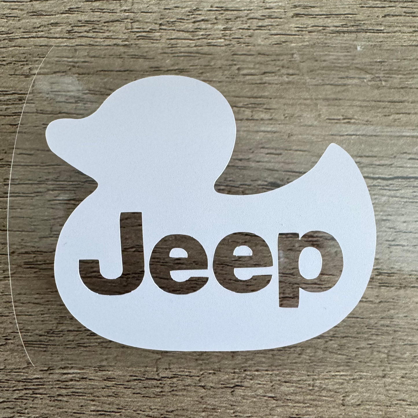Jeep Rubber Duck, Vinyl Decal, Any Size & Color (Glitter Too)