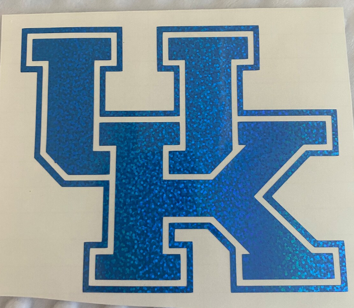 University of Kentucky Wildcats - Blue Glitter Vinyl Decal