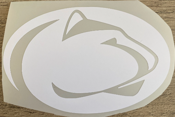 Penn State University, Nittany Lions, Matte White - Logo Decal
