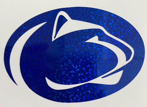 Penn State University, Nittany Lions, Glitter Blue- Logo Decal