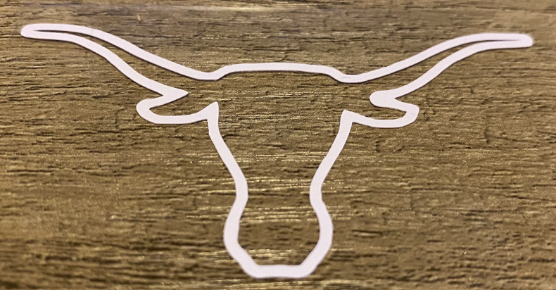 University of Texas Longhorns "Longhorn" Outline Logo - Matte White or Black Vinyl Decal
