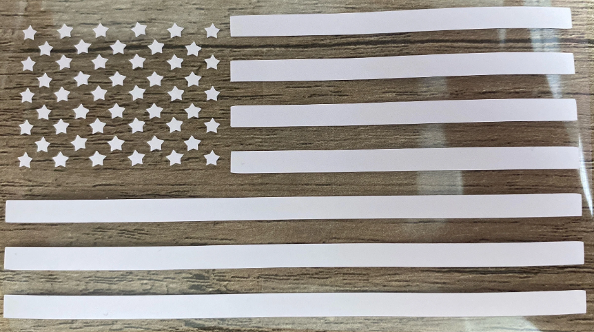 American Flag - Vinyl Decal, Any Size - Perfect for Car Window, Tumbler or Stanley