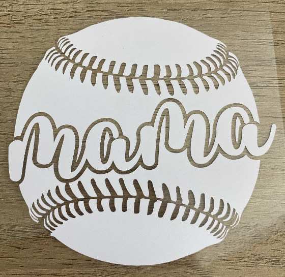Softball Mama, Vinyl Decal, Any Size & Color (Glitter Too)