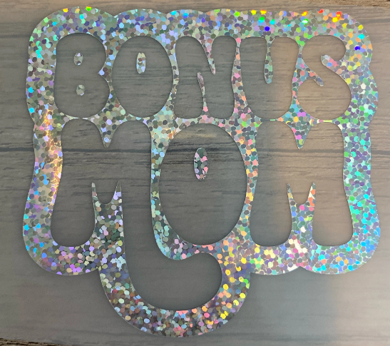 Bonus Mom, Vinyl Decal, Any Size & Color (Glitter Too)