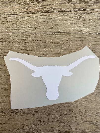 University of Texas Longhorns "Longhorn" Logo - Matte White or Black Vinyl Decal