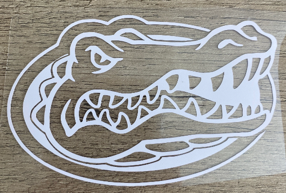 University of Florida, Gators, "Gator Head" Outline Logo - Matte Vinyl Decal